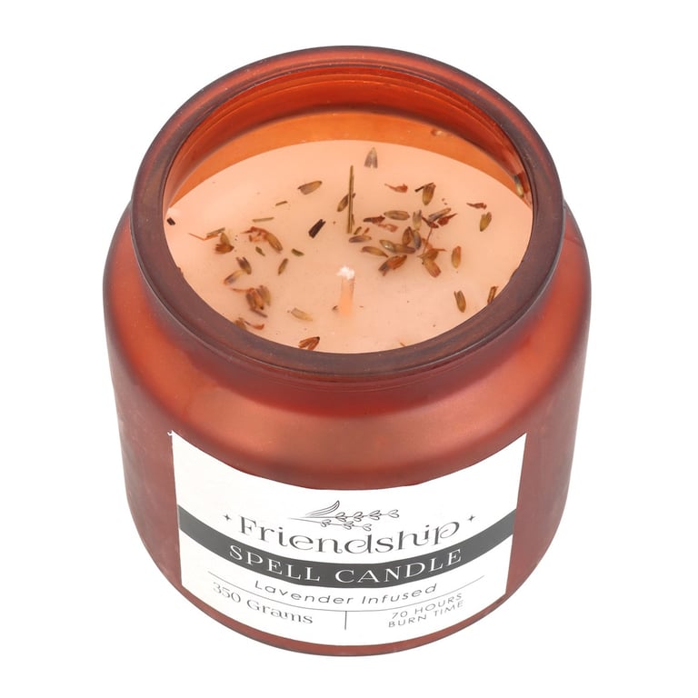 Lavender Infused Friendship Spell Candle - Attract Meaningful Connections & Relationships