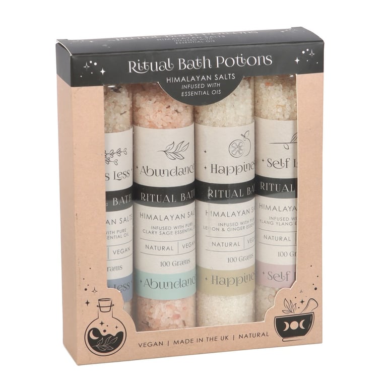 Herbal Ritual Bath Salt Gift Set - Relaxation & Self-Love Essentials