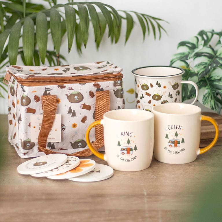 Home on the Road Camping Coaster Set - 4 Piece Starry Night Design