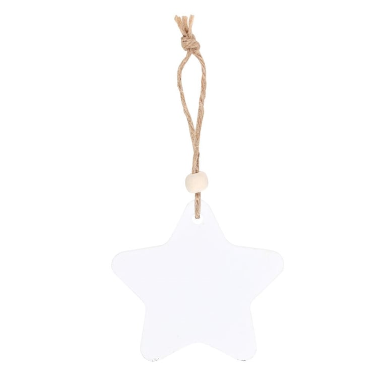 Thanks Teacher Hanging Star Sentiment Sign - Gratitude Wooden Decoration for Home or Classroom