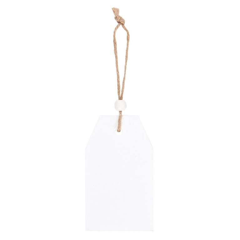 30th Birthday Milestone Hanging Sentiment Sign - White Wooden Tag Decoration with Hangover Warning