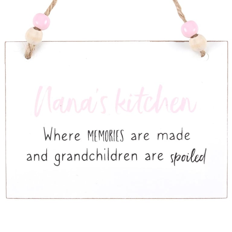 Nana s Kitchen - Handcrafted Wooden Hanging Sign for Family Memories and Decor