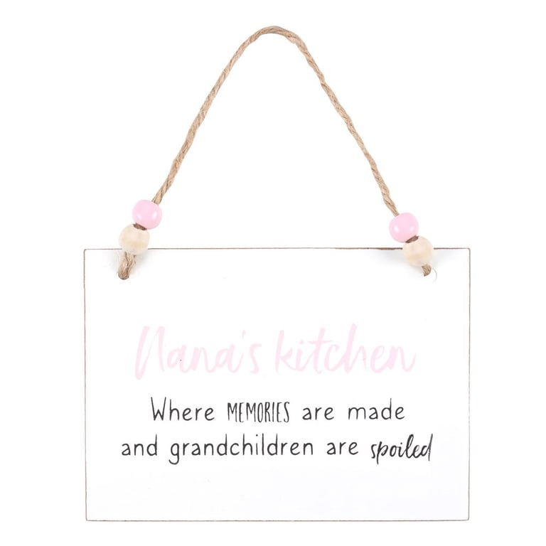 Nana s Kitchen - Handcrafted Wooden Hanging Sign for Family Memories and Decor