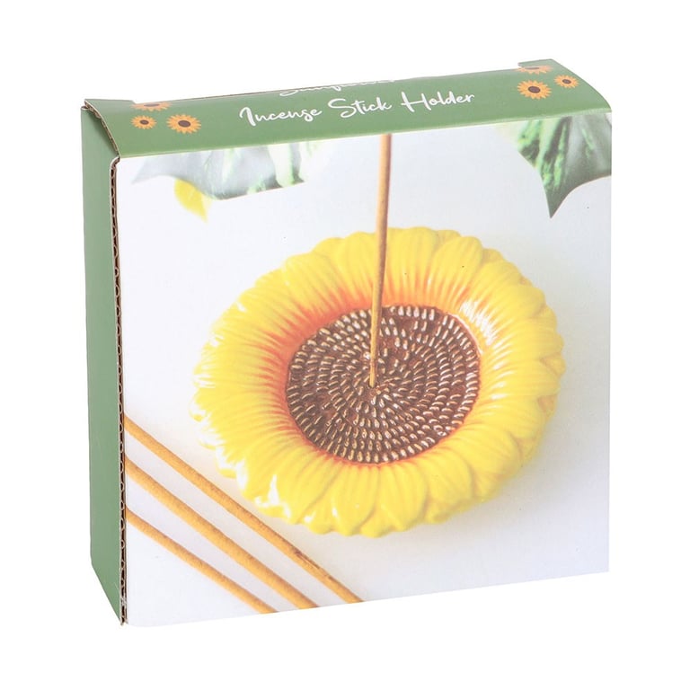 Ceramic Sunflower Incense Holder - Home Decor Ash Catcher