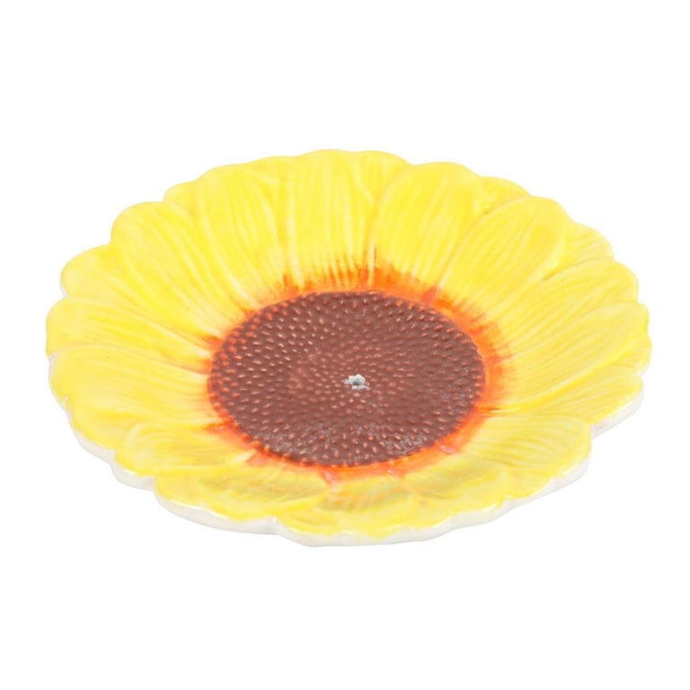 Ceramic Sunflower Incense Holder - Home Decor Ash Catcher