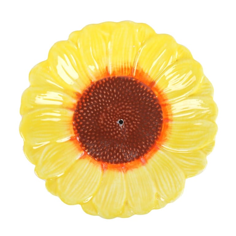 Ceramic Sunflower Incense Holder - Home Decor Ash Catcher
