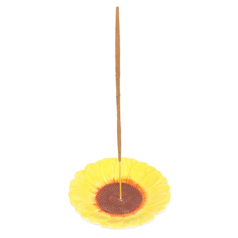 Ceramic Sunflower Incense Holder - Home Decor Ash Catcher