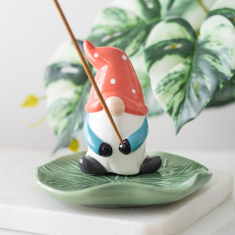 Ceramic Gonk Lily Pad Incense Holder