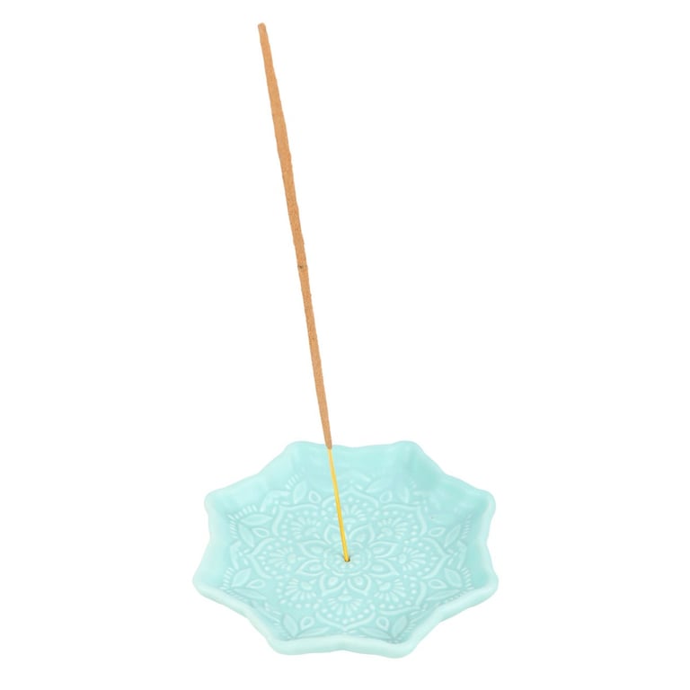 Blue Mandala Ceramic Incense Holder - Elegant Home Decor