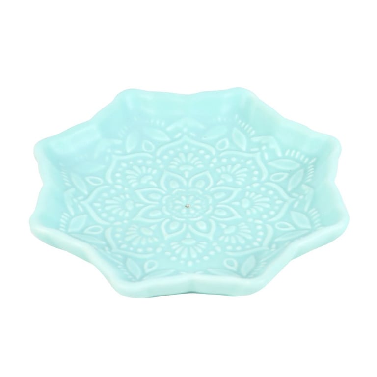 Blue Mandala Ceramic Incense Holder - Elegant Home Decor