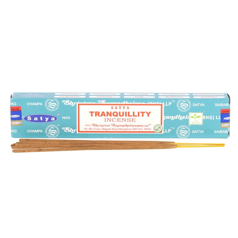 Satya Tranquility Incense Sticks - Handmade, Vegan, Mindfulness Series