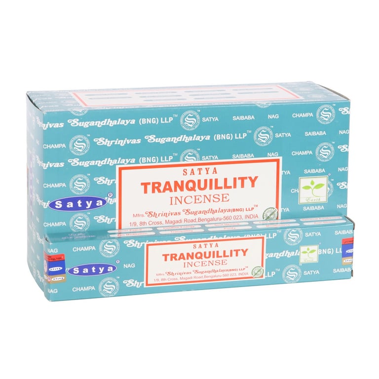 Satya Tranquility Incense Sticks - Handmade, Vegan, Mindfulness Series