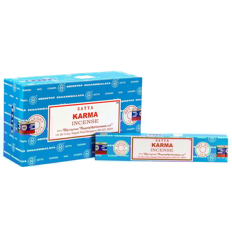 Satya Karma Handmade Floral Incense Sticks - 12 Packs Vegan Friendly
