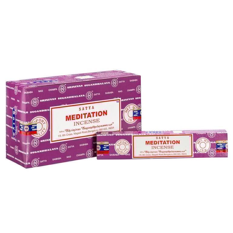 Satya Meditation Incense Sticks - Handmade Vegan Relaxation & Mental Clarity