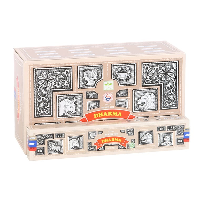 Satya Superhit Dharma Incense Sticks - 12 Packs, Vegan & Cruelty-Free