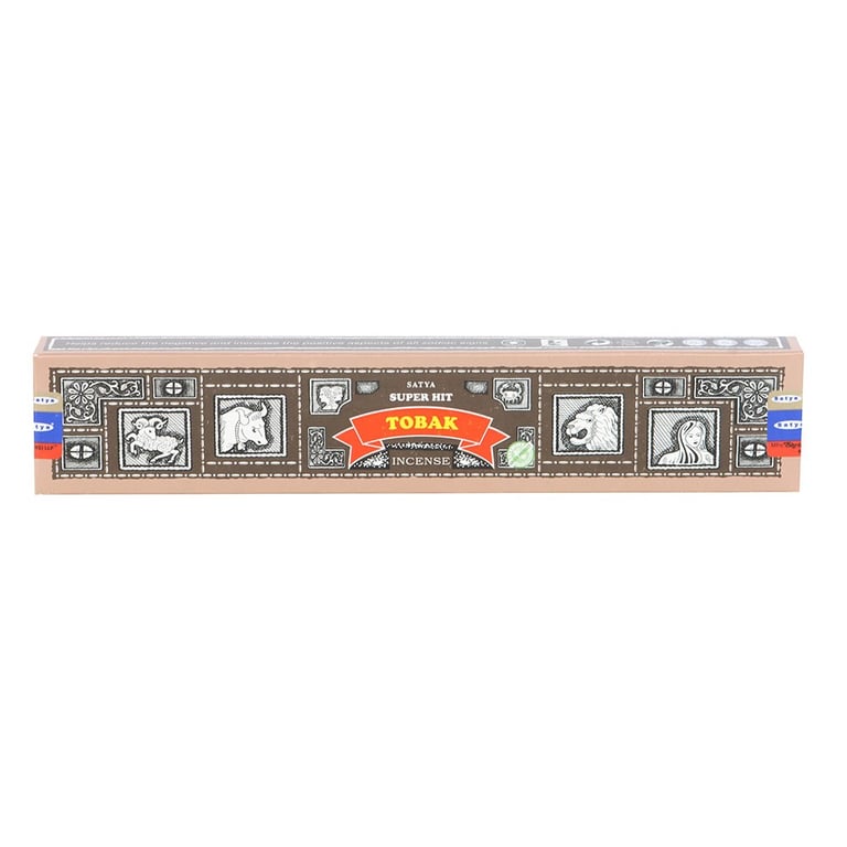 Satya Superhit Tobak Incense Sticks - 12 Packs Vegan & Cruelty-Free