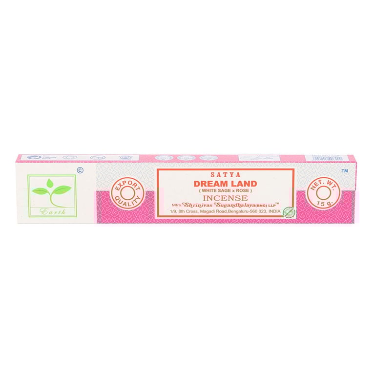 Dream Land Earth Incense Sticks by Satya - Vegan & Cruelty-Free Relaxation Aromatherapy