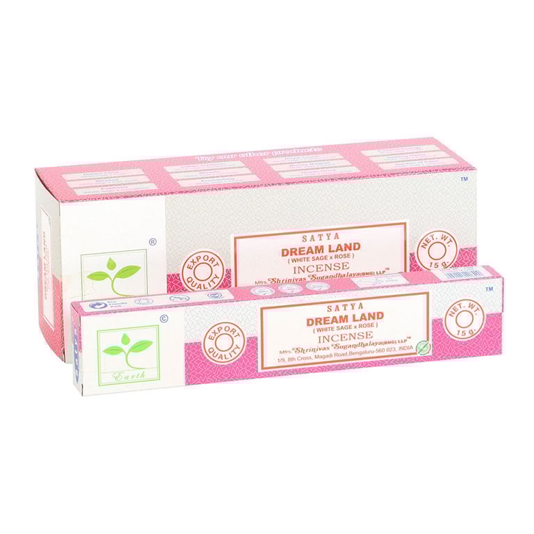Dream Land Earth Incense Sticks by Satya - Vegan & Cruelty-Free Relaxation Aromatherapy