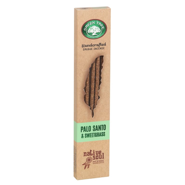 Palo Santo & Sweet Grass Smudge Incense Sticks - Yoga & Meditation Set