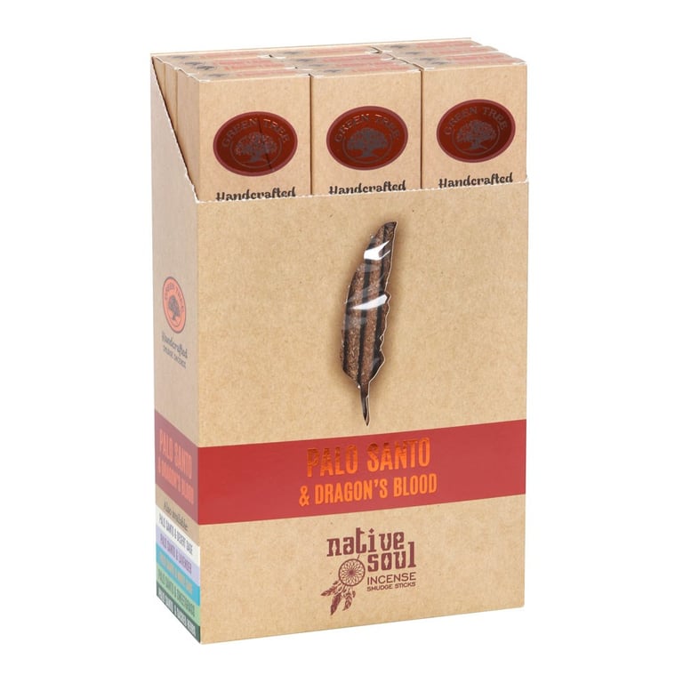 Palo Santo & Dragon s Blood Smudge Incense Sticks - Spiritual Cleansing & Meditation