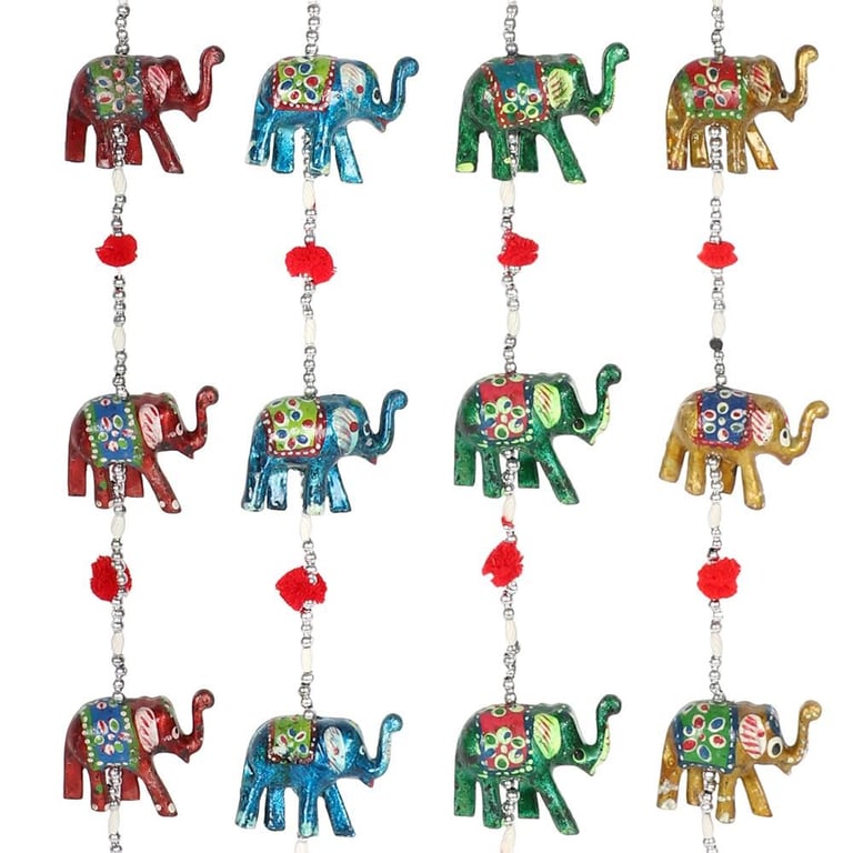 Hanging Elephant Decoration with Bell - Home Hanging Decorations for Kids and Adults