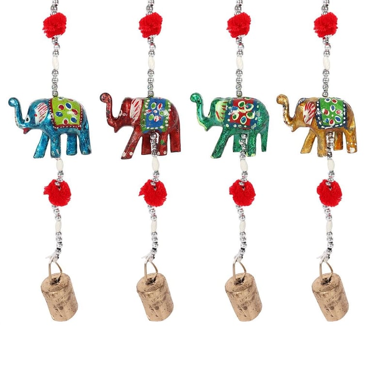 Hanging Elephant Decoration with Bell - Home Hanging Decorations for Kids and Adults