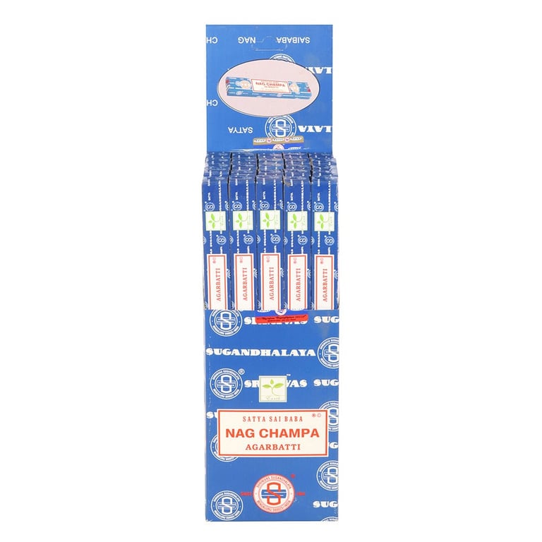 Satya Nag Champa Natural Incense Sticks - 25 Packs, Vegan & Cruelty-Free