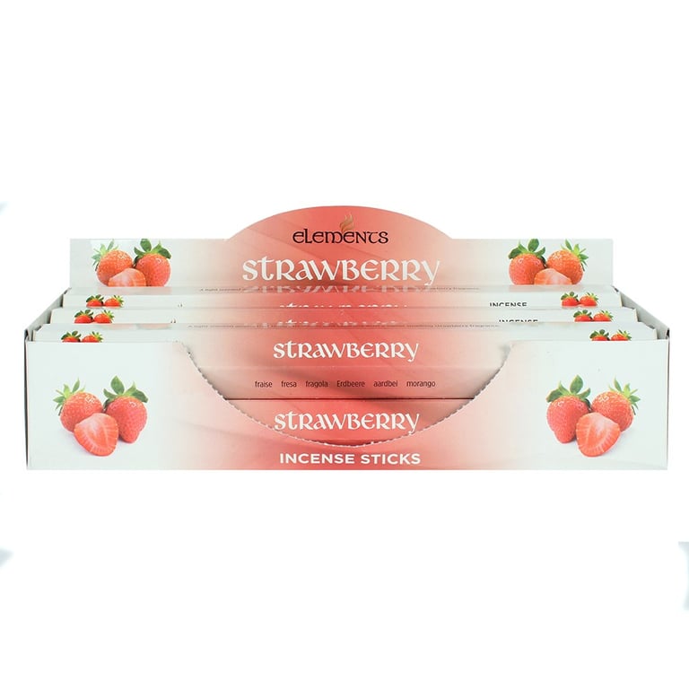 Elements Strawberry Incense Sticks - 120 Count Home Fragrance Set