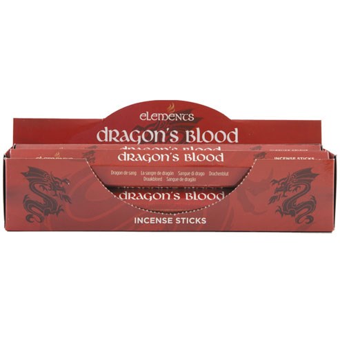 Elements 6 Pack Dragon s Blood Fragranced Incense Sticks Set - Home Relaxation Aids
