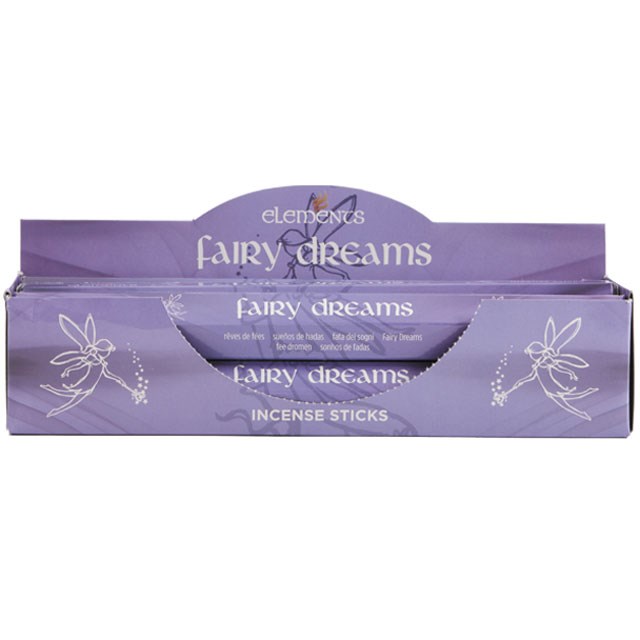 Elements Fairy Dreams 6 Pack Vanilla Scented Incense Sticks Set