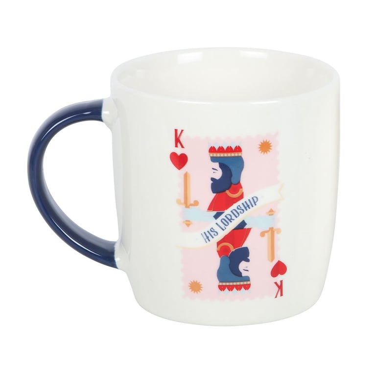 His Lordship Playing Card Mug - Regal Design, 350ml Capacity, Perfect Father s Day Gift