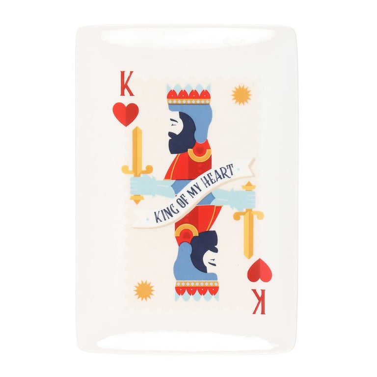 King of My Heart Catch All Dish - Regal Home Decor and Jewelry Organizer