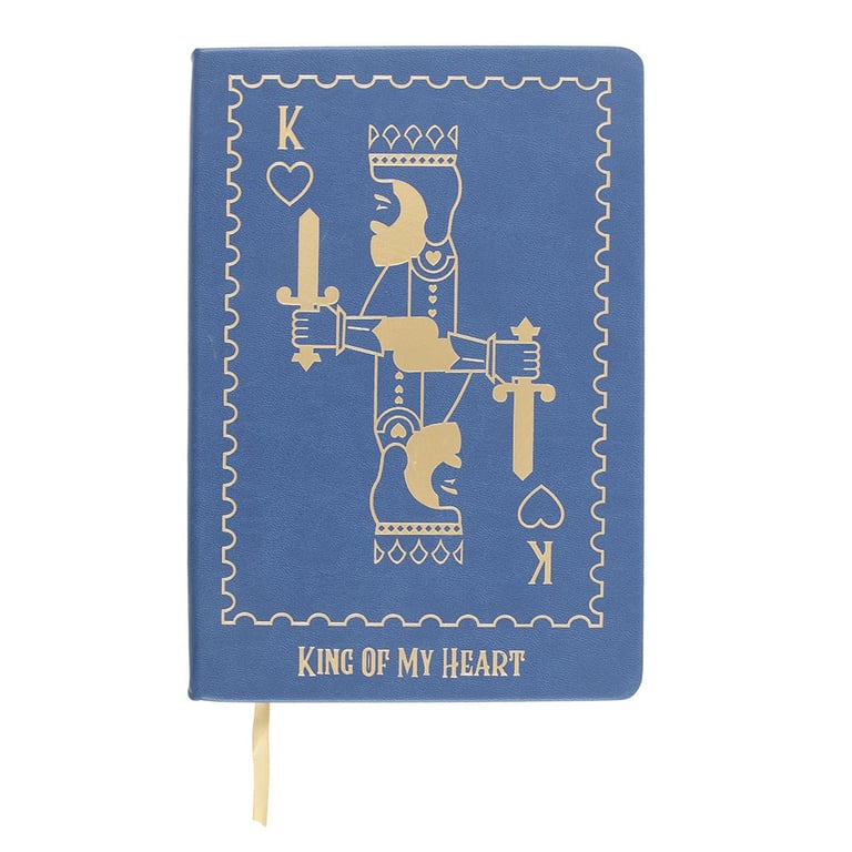 King of My Heart Luxury A5 Notebook - 200 Lined Pages