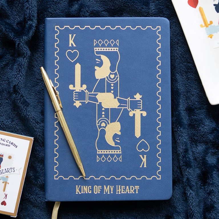 King of My Heart Luxury A5 Notebook - 200 Lined Pages
