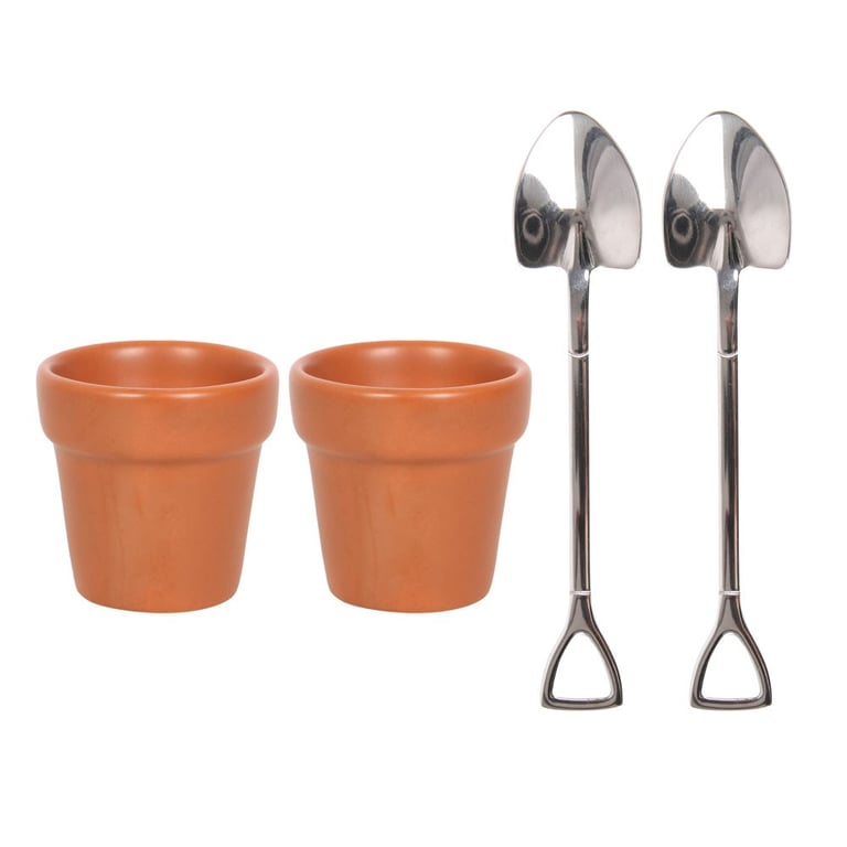 Plant Pot Egg Cup Set - Practical Kitchen Essentials & Gardening Tools Set