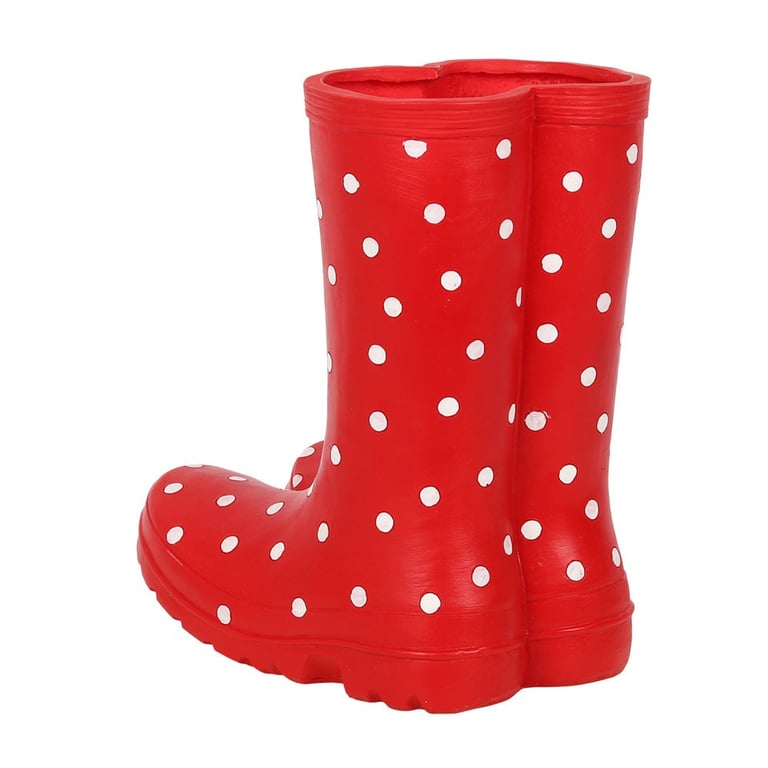 Red Wellington Boot Planter - Novelty Garden Decoration