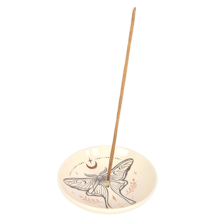 Luna Moth Incense Holder - Elegant Design for Ethereal Ambiance Home Decor