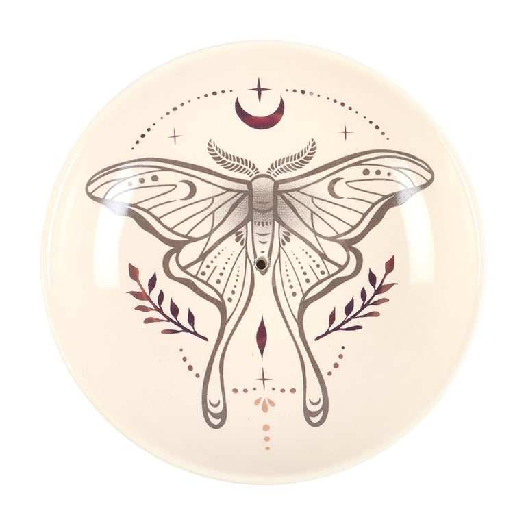 Luna Moth Incense Holder - Elegant Design for Ethereal Ambiance Home Decor