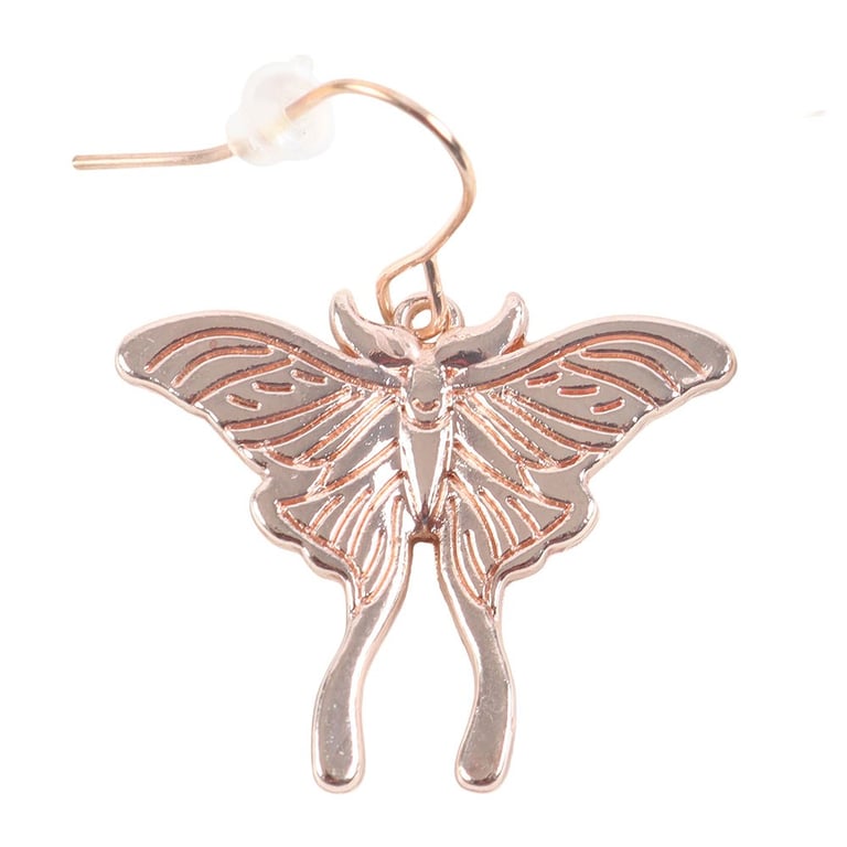 Luna Moth Stainless Steel Earrings - Symbolizing Change and Timeless Beauty