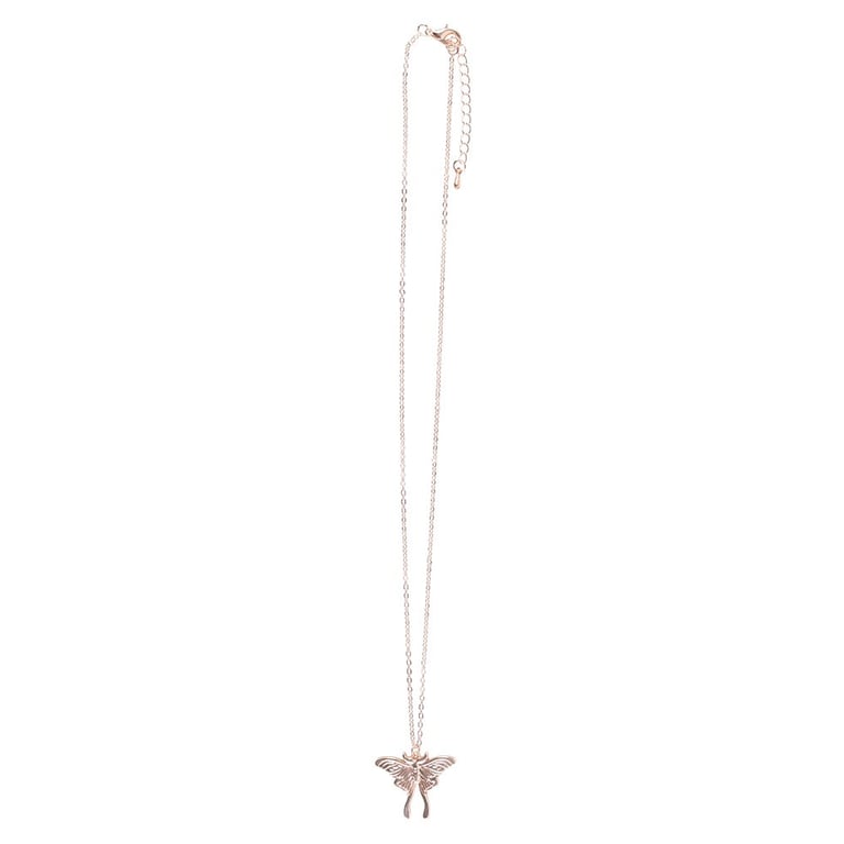 Luna Moth Nickel-Free Stainless Steel Pendant Necklace - Inner Guidance Jewelry for Timeless Beauty
