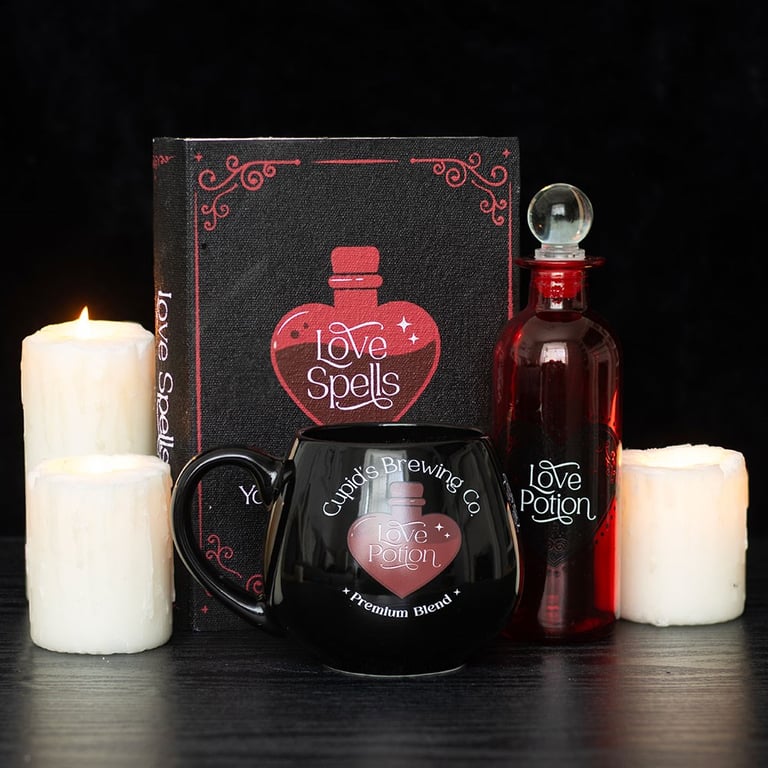 Decorative Glass Love Potion Bottle - Enchanted Home Decor & Witchcraft Supply