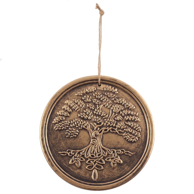 Bronze Terracotta Tree of Life Plaque by Lisa Parker - Unique Home Decor Art