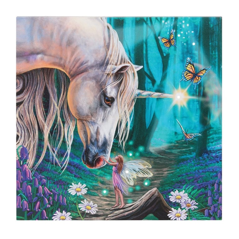 Fairy Whispers Light Up Canvas Plaque by Lisa Parker - Magical Home Decor Artwork