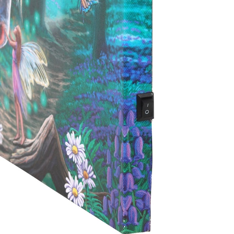 Fairy Whispers Light Up Canvas Plaque by Lisa Parker - Magical Home Decor Artwork