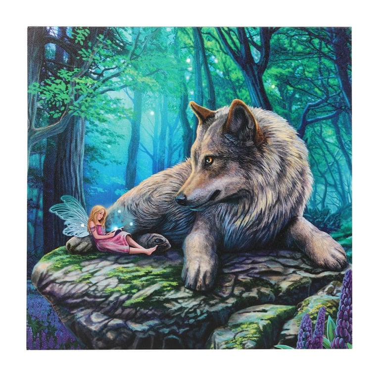 Fairy Stories Light Up Canvas Plaque by Lisa Parker - Magical Home Decor Wall Art