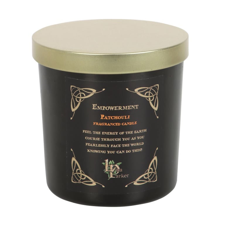 Empowerment Candle - Wolf Song by Lisa Parker, Patchouli Scented Meditation Candle