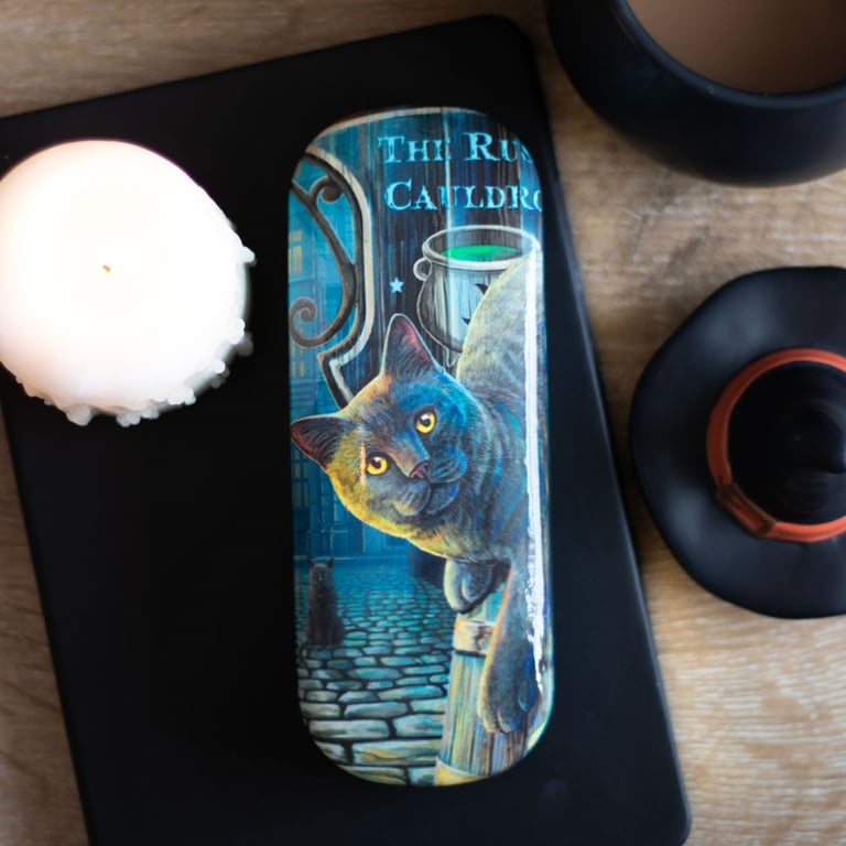 Lisa Parker Rusty Cauldron Hard Shell Glasses Case with Microfibre Cloth