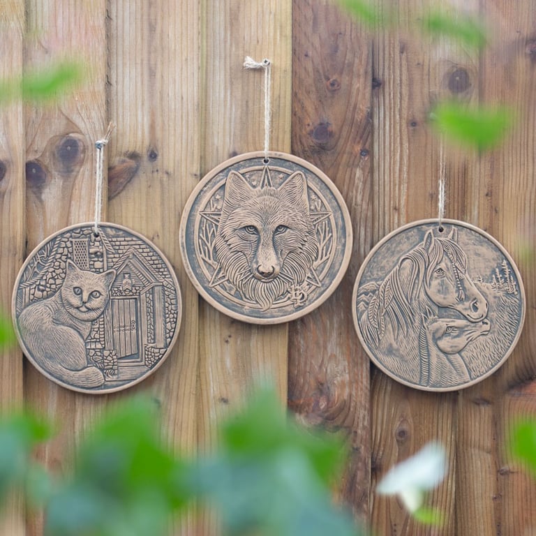 Lisa Parker s Copper Effect Terracotta What Lies Within Wall Art Plaque