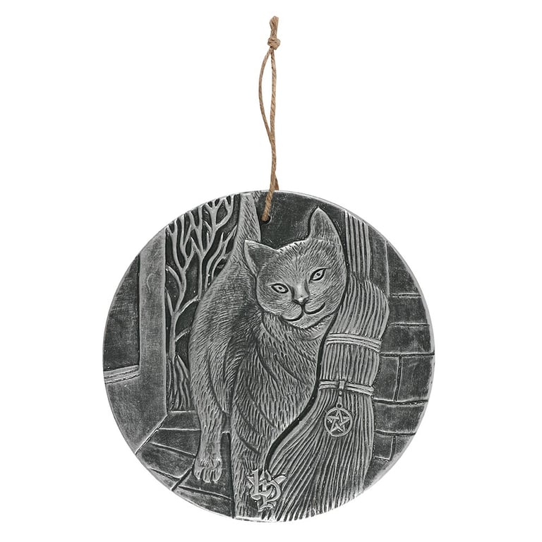 Silver A Brush with Magick Terracotta Plaque by Lisa Parker - Whimsical Home and Garden Decor