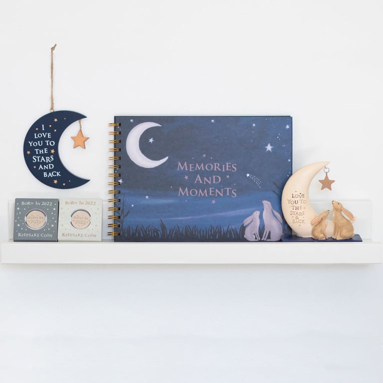 I Love You to the Moon and Back Hanging Sign - Perfect Gift for New Mums & Nursery Decor